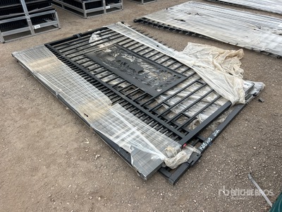 2026 SUNTOP S0720-1 20 ft Wrought Iron Bi-Parting Driveway Gate (Unused)