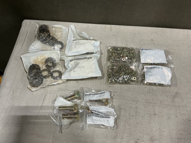 (618) Retainers, (121) Hexagon Screws, (7) Pipe Hangers & Assorted Items