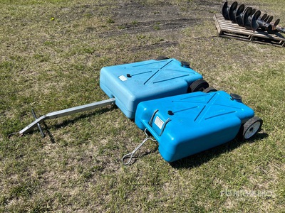 Quantity of (2) Portable Poly Waste Tank Waste Bin
