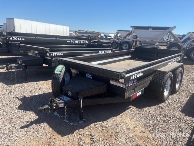 2026 Industrias America FT510 10 ft T/A Dump Utility Trailer