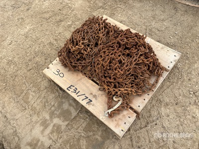 Quantity of (2) 104X36 Tire Chain Set