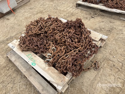 Quantity of (2) 128X48 Tire Chain Set