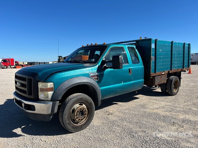 2008 Ford F-550 XL 4x4 Extended Cab Flatbed Truck