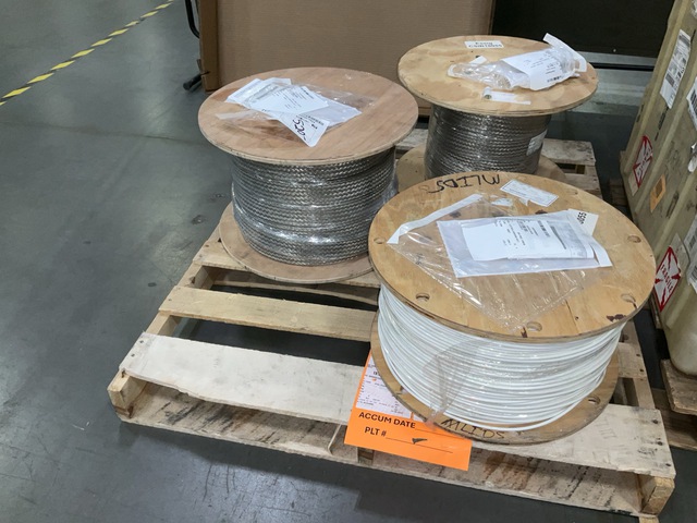 (2) Rolls of Braided Sleeving & (1) Roll of Electrical Cable (2) Rolls of Braided Sleeving & (1) Roll of Electrical Cable