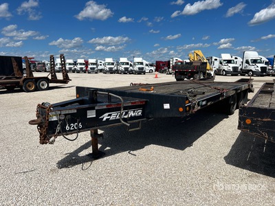 2015 Felling FT242LP 25 ft T/A Equipment Trailer