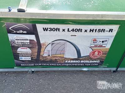 30 X 40 X 15 Suihe Fabric Storage Building SHIP DIMS: 115X30X40 1786LBS Magazzino