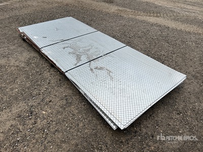 Quantity of (11) 4 ft x 10 ft Aluminum Check Plates