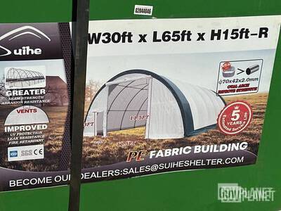 30 X 65 X 15 Suihe Fabric Storage Building SHIP DIMS: 115 X29X27 2470LBS Magazzino