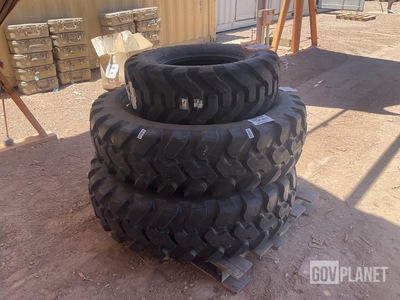(2) Bridgestone 14.00R24 & (1) American Contractor 12.5/80-18 Tires