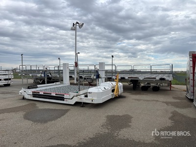 2017 Fast Global Solutions A211348D Portable Roller Deck Scissor Lift