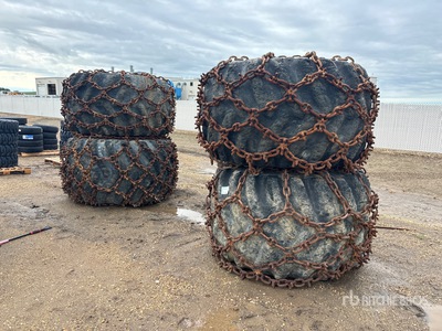Quantity of (4) 73.00 x 44 x 32 John Deere Skidder Tyres