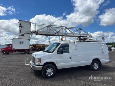 2008 Telelift TTS 25-5-GY 35 ft on 2014 Ford E-350 4x2 Van Mounted Aerial Lift