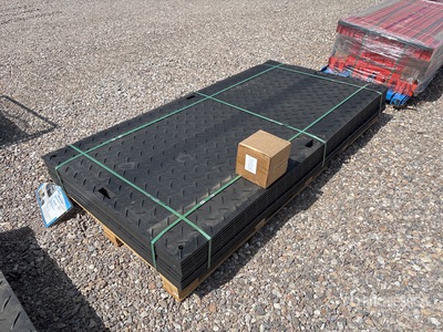 Quantity of (12) 2026 SKLP SK-LJB12 Polyethylene Sheet Ground Protection Mats (Unused)