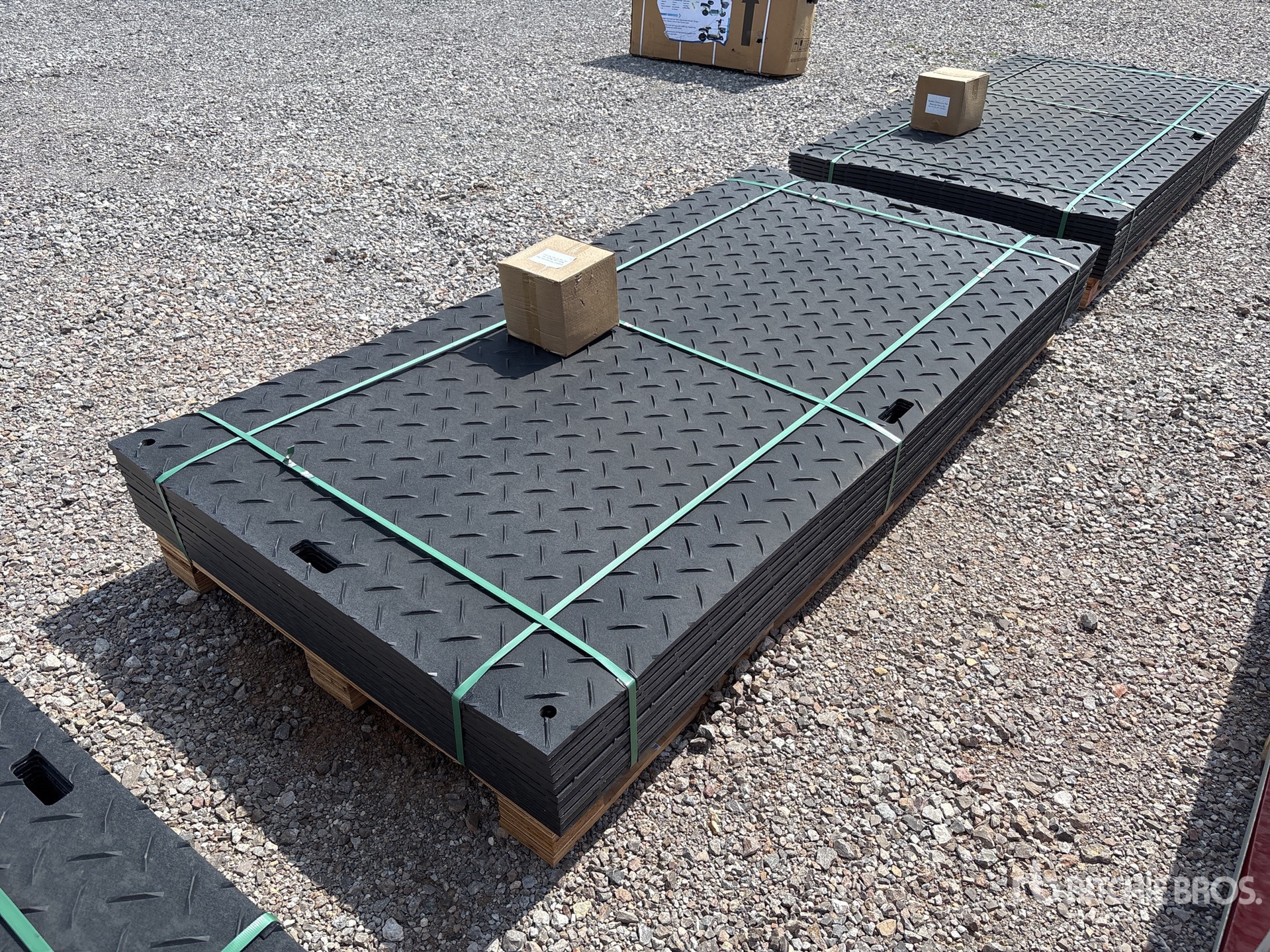 Quantity of (12) 2026 SKLP SK-LJB12 Polyethylene Sheet Ground Protection Mats (Unused)