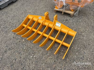 2026 GIYI 44 in Excavator Rake - Fits Cat 305 (Unused)