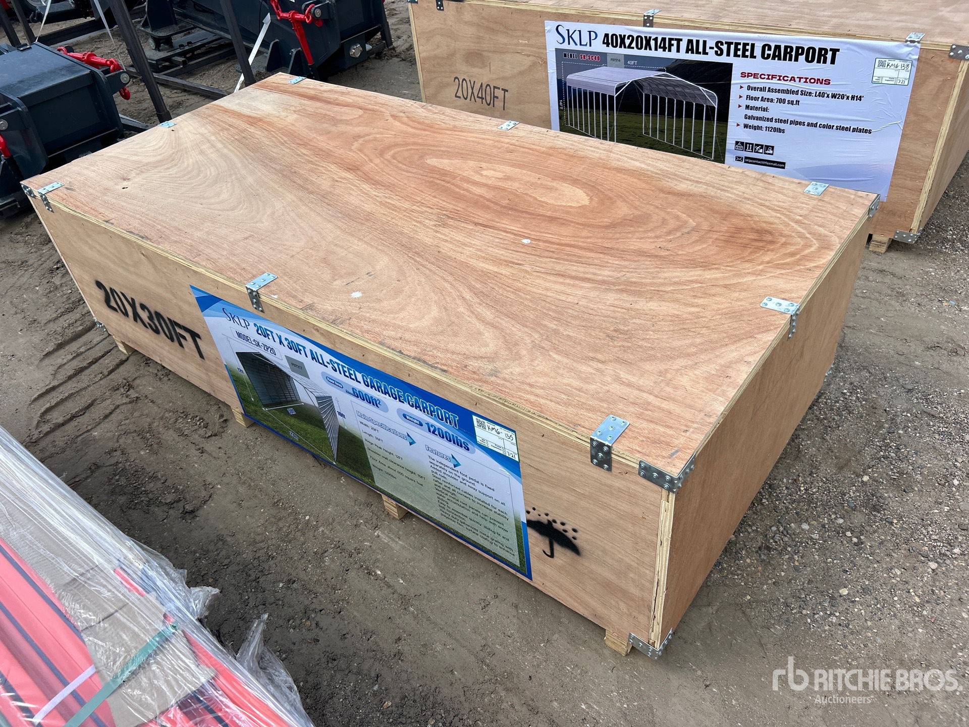2026 SKLP SK-ZP20 20 ft x 30 ft Carport (Unused)