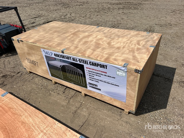 2026 SKLP SK-SC40 20 ft x 40 ft x 17 ft Large Scale Storage Carport (Unused)