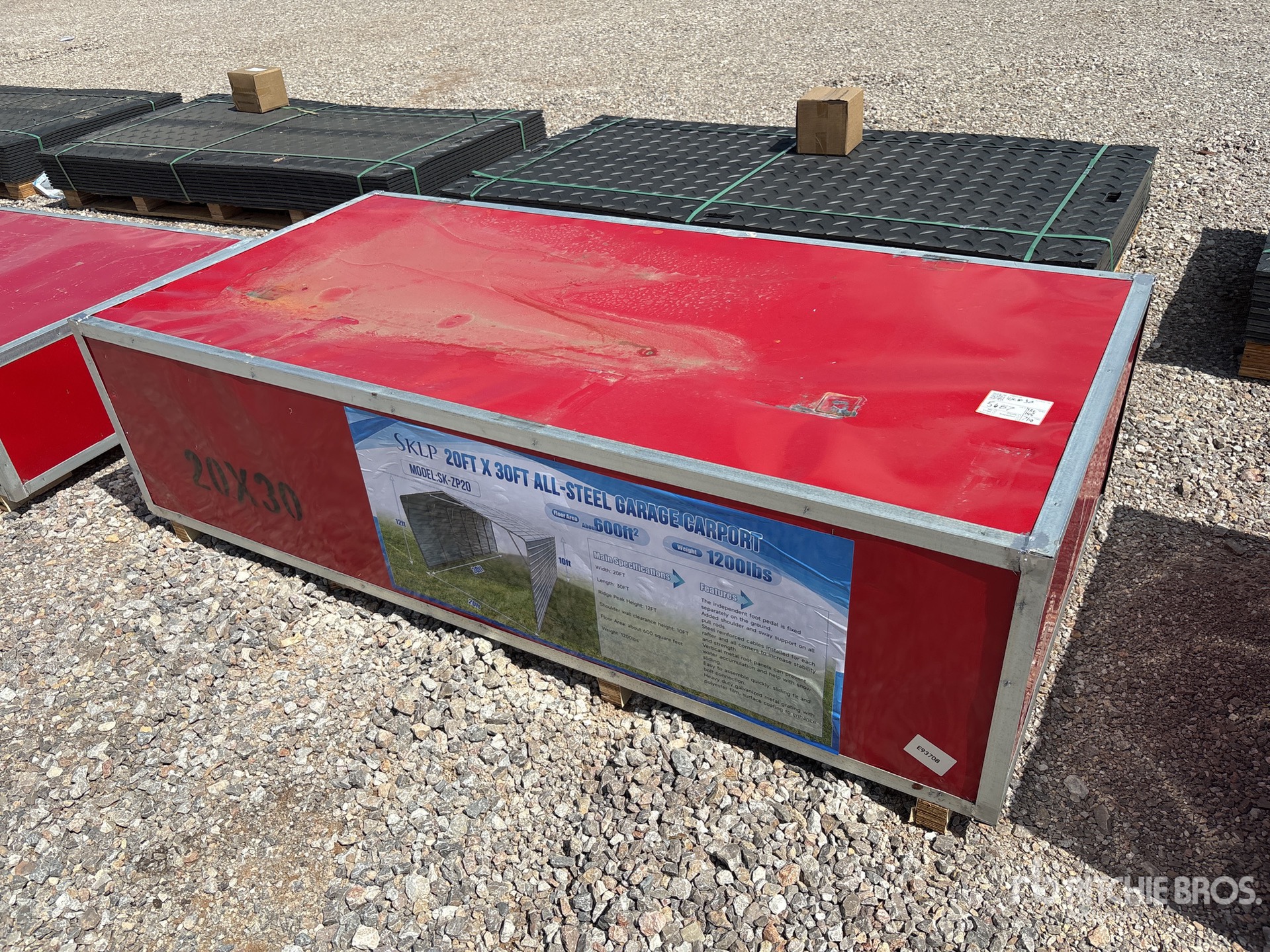 2026 SKLP SK-ZP20 20 ft x 30 ft All-Steel Garage Carport (Unused)