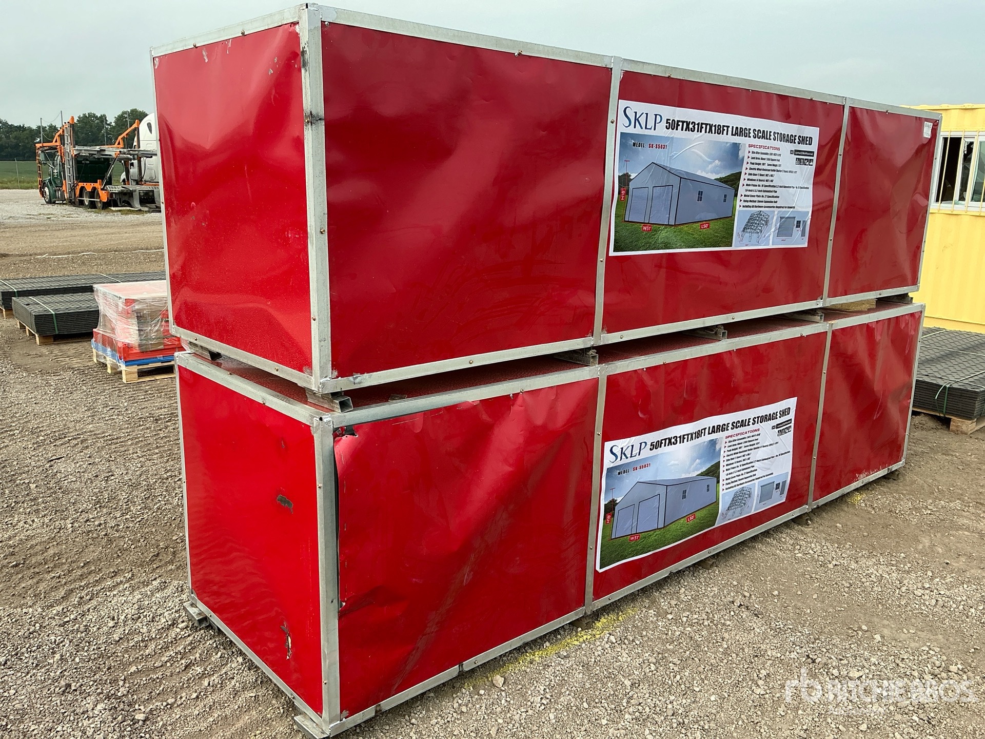 2026 SKLP SK-S5030 x 18 Ft Large Scale Storage Shed (Unused)