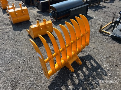 2026 GIYI 45 in Excavator Rake - Fits Cat 305 (Unused)