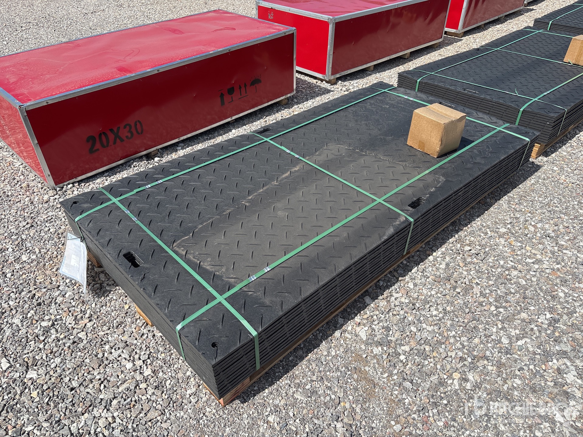 Quantity of (12) 2026 SKLP SK-LJB12 Polyethylene Sheet Ground Protection Mats (Unused)