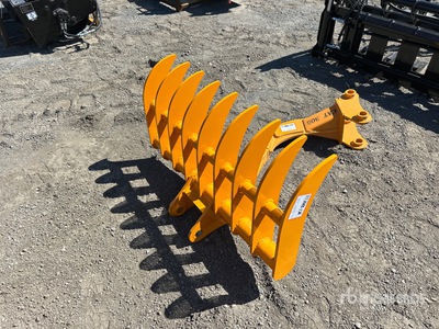 2026 GIYI 44 in Excavator Rake - Fits Cat 305 (Unused)