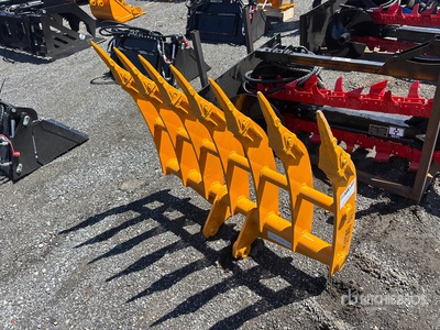 2026 GIYI 48 in Excavator Rake - Fits Cat 305 (Unused)