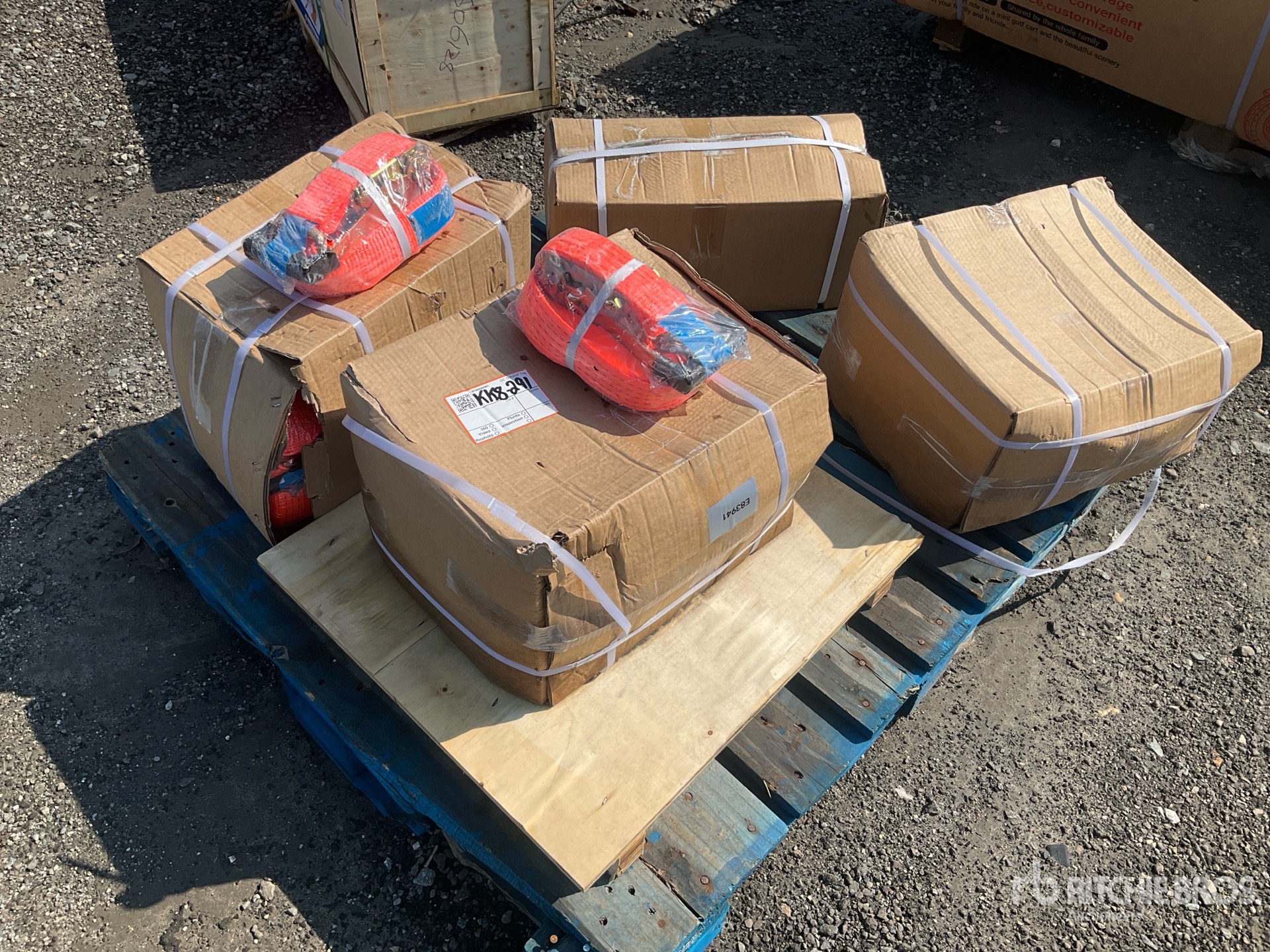 Quantity of (4) Boxes of 2026 SKLP SK003 2 in x 27 ft Ratchet Straps (Unused)