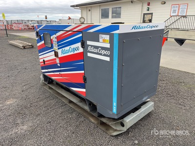 2020 Atlas Copco QES60 60 kVA Skid-Mounted Generador