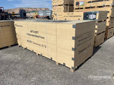 2026 KJ K5100 103 ft x 49 ft Prefabricated Metal Frame Storage Building (Unused)