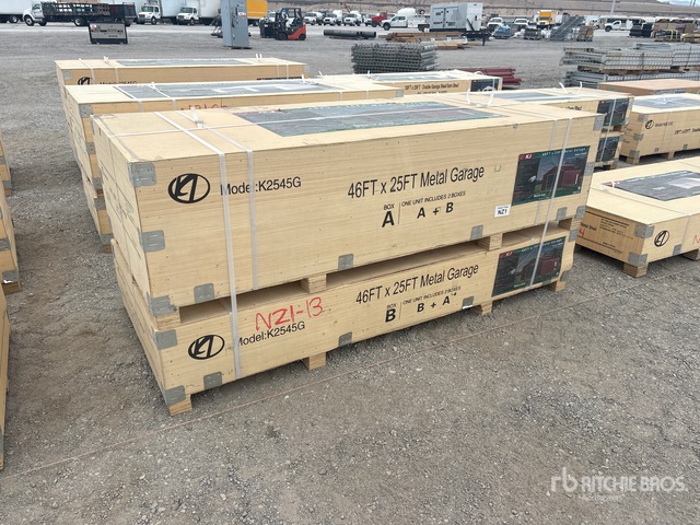 2026 KJ K2545G 46 ft x 25 ft 46ft x 25 ft Metal Garage Storage Building (Unused)