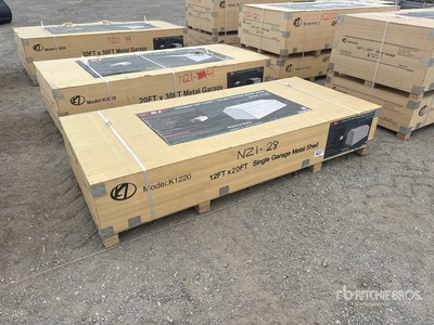 2026 KJ K1220 12 ft x 20 ft Metal Garage Divers - Structure portative (Unused)