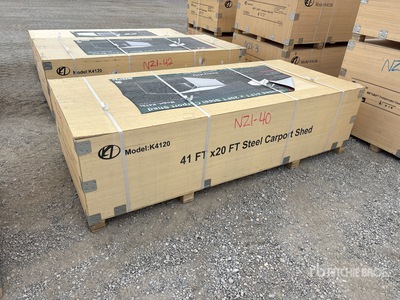 2026 KJ K4120 20 ft x 41 ft Enclosed カーポート (Unused)
