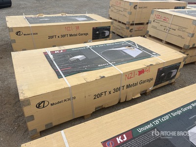 2026 KJ K3020 20 ft x 30 ft Enclosed Abri d'Auto (Unused)