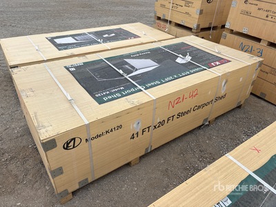 2026 KJ K4120 20 ft x 41 ft Enclosed カーポート (Unused)