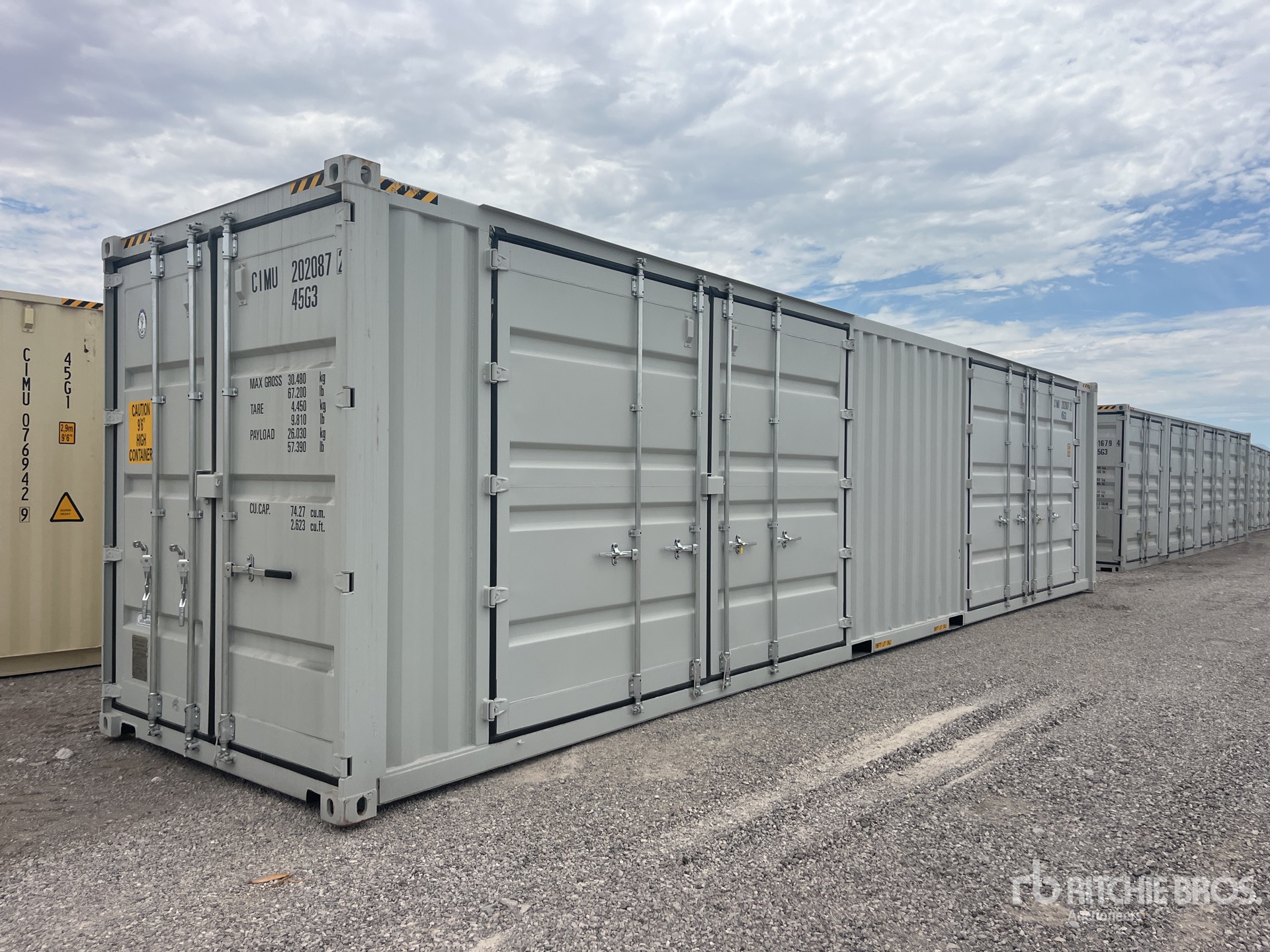 2026 40 ft High Cube Multi-Door Storage Container
