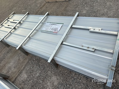 Quantity of (200) 2026 KJ K0310 3 ft x 10 ft (0.5 mm Thick) Sheets 10 ft Galvalume Corrugated Steel Plates (Unused)