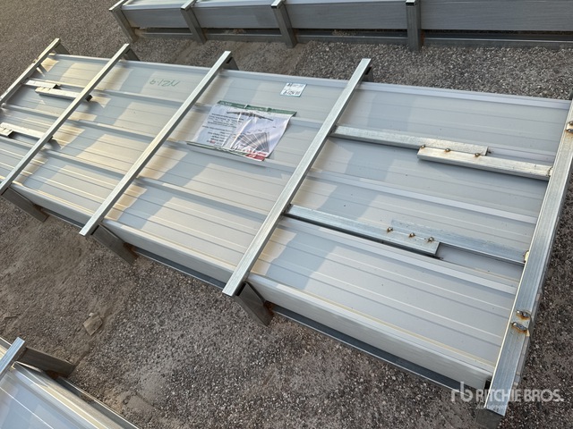 Quantity of (200) 2026 KJ K0310 36 ft x 10 ft (0.5 mm Thick) Sheets 10 ft Galvalume Corrugated Structural Steel (Unused)