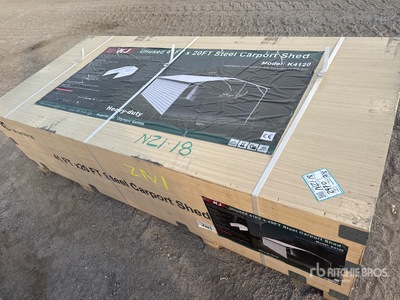 2026 KJ K4120 20 ft x 41 ft Enclosed Carport (Unused)