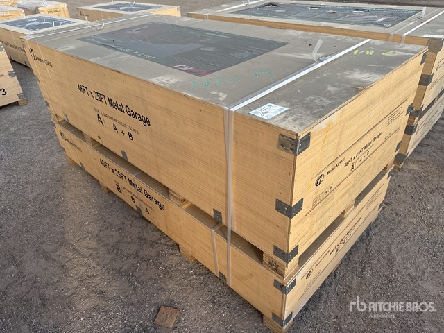 2026 KJ K2545G 25 ft x 46 ft Metal Garage Storage Building (Unused)