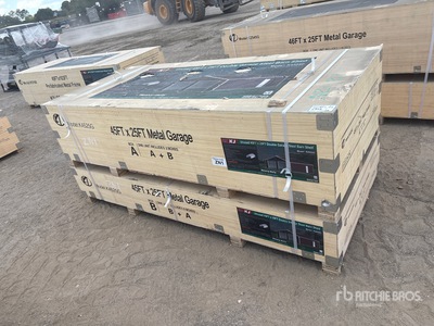 2026 KJ K4525G 45ft x 25 ft Metal Garage Bâtiment d'entreposage (Unused)