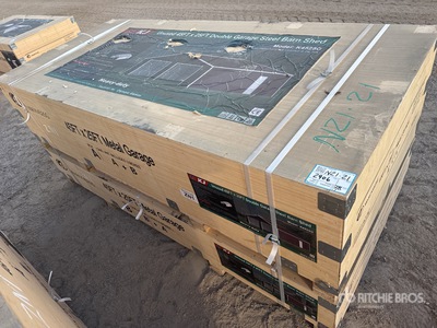 2026 KJ K4525G 25 ft x 45 ft Metal Garage (2 boxes) Bâtiment d'entreposage (Unused)