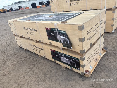 2026 KJ K2346 23ft x 46 ft Metal Garage Bâtiment d'entreposage (Unused)