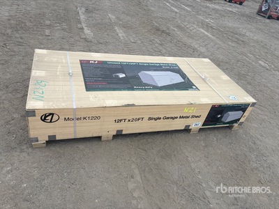 2026 KJ K1220 12 ft x 20 ft Metal Garage (Unused)