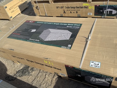 2026 KJ K1220 20 ft x 12 ft Metal Garage (Unused)