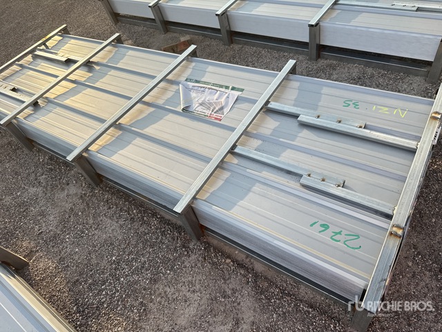 Quantity of (200) 2026 KJ K0310 3 ft x 10 ft (0.5 mm Thick) Panels Galvalume Corrugated Structural Steel (Unused)