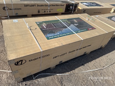 2026 KJ K2223G 23 ft x 22 ft Metal Garage Storage Building (Unused)