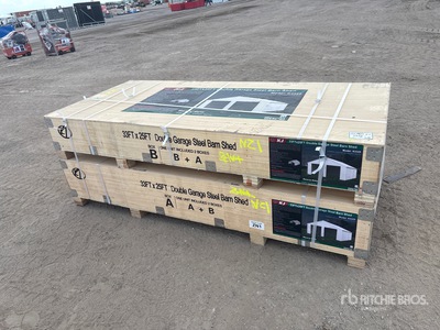2026 KJ K3325 33 ft x 25 ft Metal Garage (Unused)