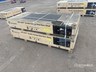 2026 KJ K3325G 33 ft x 25 ft Metal Garage Storage Building (Unused)