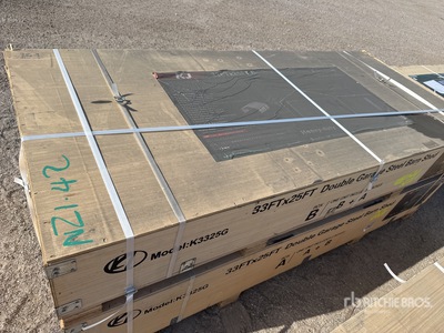 2026 KJ K3325G 25 ft x 33 ft Metal Garage (2 boxes) Storage Building (Unused)
